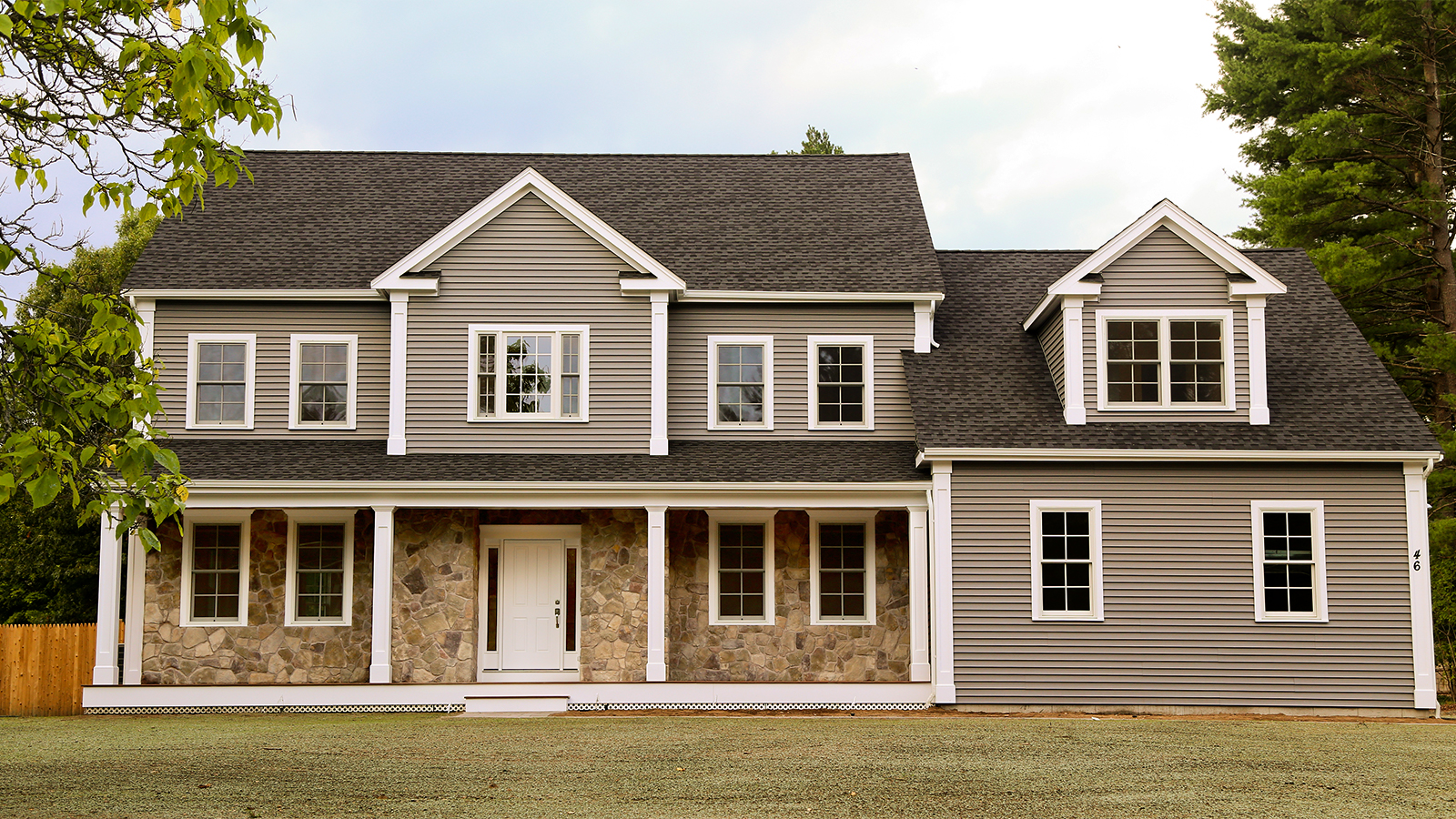 exterior image of finished house