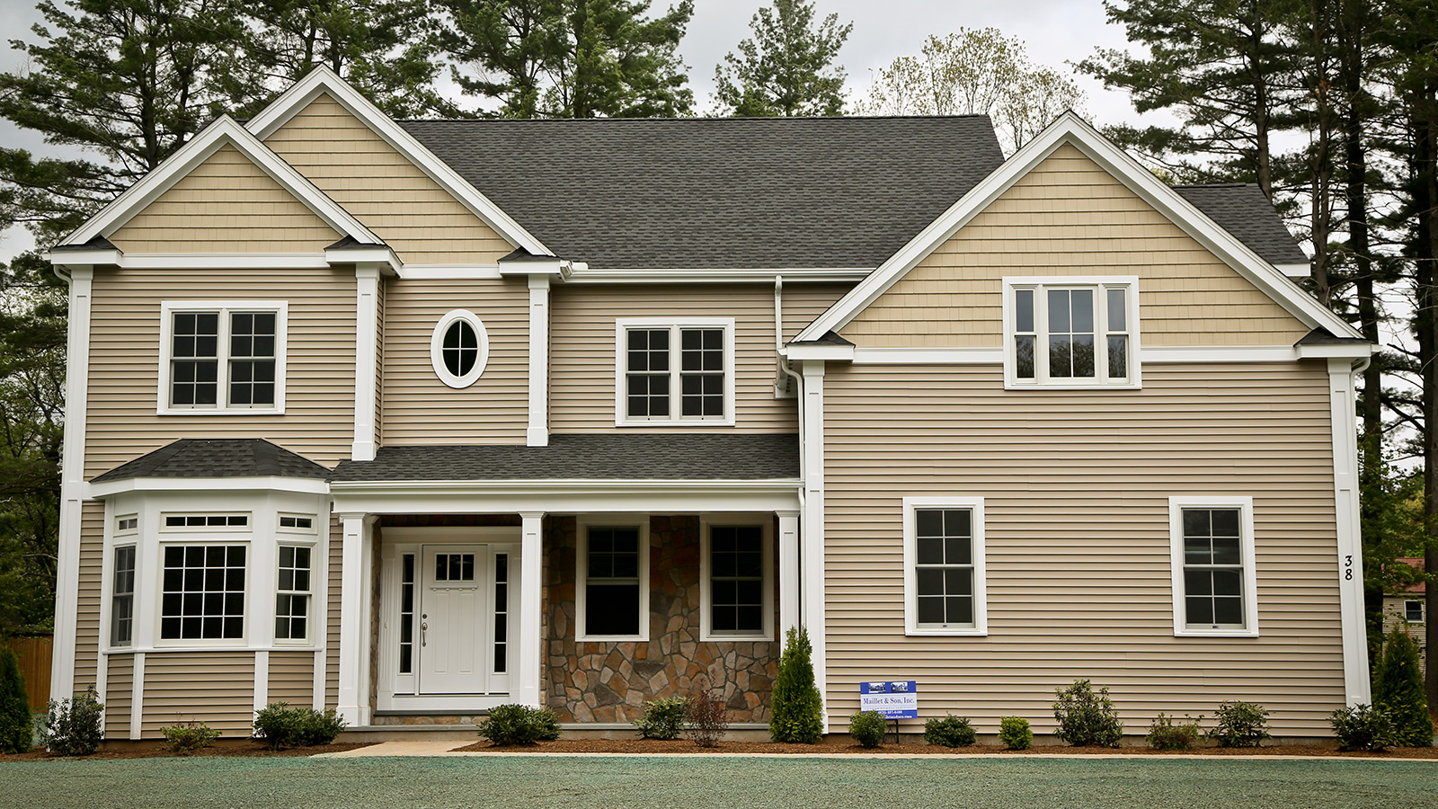 exterior image of finished house
