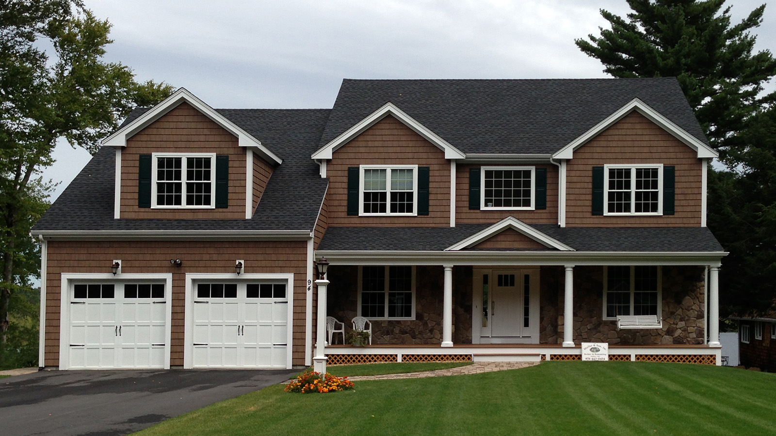exterior image of finished house